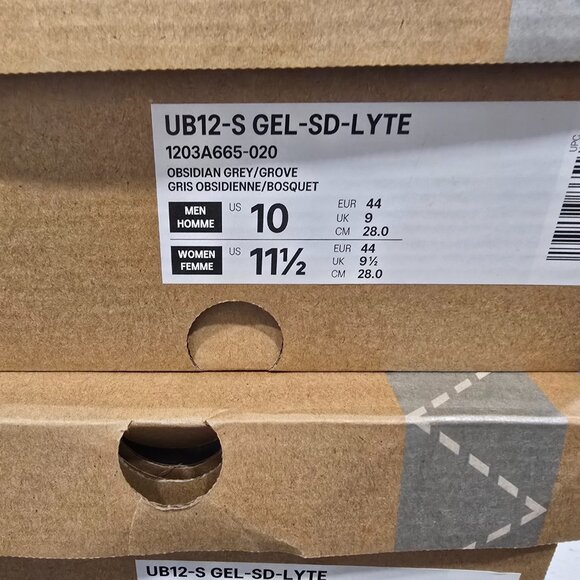 ASICS UB12-S GEL-SD-LYTE 1203A665 020 Obsidian Grey/Grove Men Shoes Size 10 NEW - Picture 11 of 16